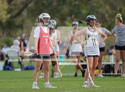 Thumbnail 2 in Naples vs Lake Highland Prep (Lax Against Leukemia) photogallery.