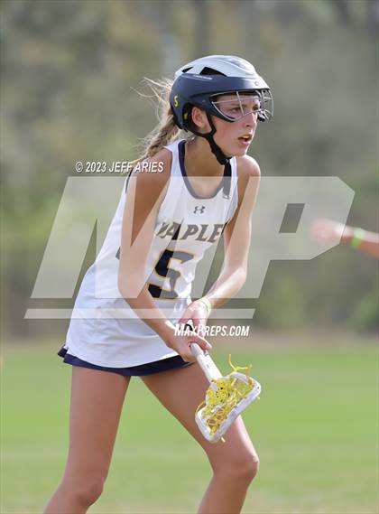 Thumbnail 3 in Naples vs Lake Highland Prep (Lax Against Leukemia) photogallery.