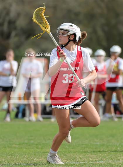 Thumbnail 1 in Naples vs Lake Highland Prep (Lax Against Leukemia) photogallery.