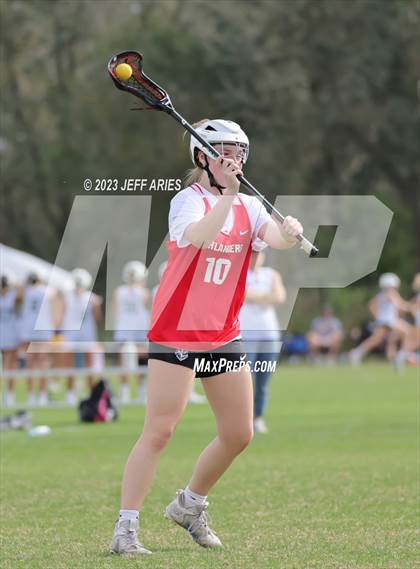 Thumbnail 2 in Naples vs Lake Highland Prep (Lax Against Leukemia) photogallery.