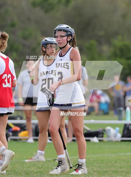 Thumbnail 2 in Naples vs Lake Highland Prep (Lax Against Leukemia) photogallery.