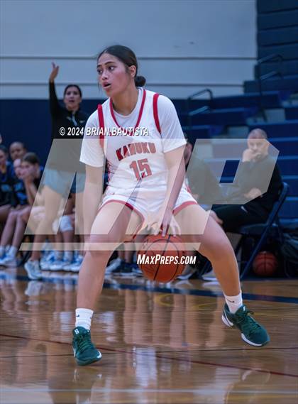 Thumbnail 2 in Kahuku vs Canyon View (Imua Invitational) photogallery.