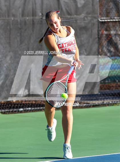 Thumbnail 1 in Charlotte Catholic vs East Chapel Hill (NCHSAA 6A Dual-Team Final) photogallery.