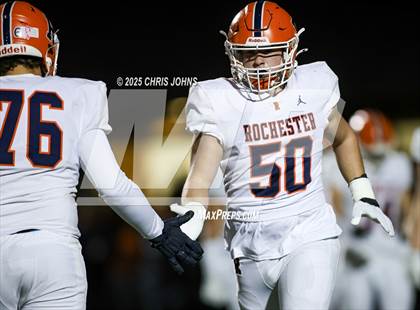 Thumbnail 2 in Rochester vs Waterloo (IHSA 5A Second Round) photogallery.