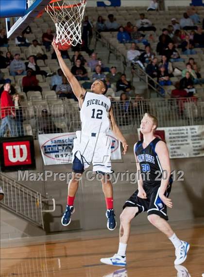 Thumbnail 3 in Plano West vs. Richland (Whataburger Tournament) photogallery.