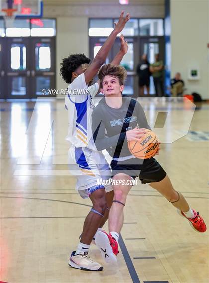 Thumbnail 1 in Rock Springs Christian Academy vs. Creekside Christian Academy (GAPPS 1-AA Semifinals) photogallery.
