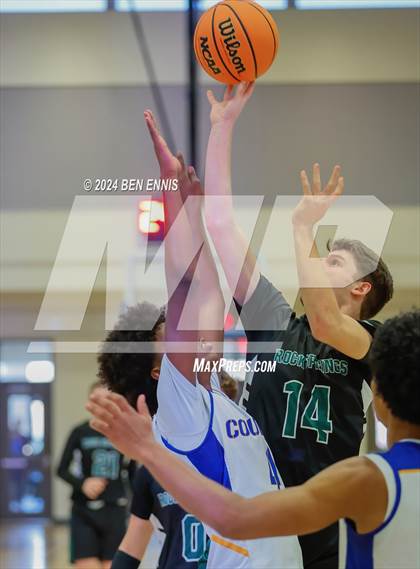 Thumbnail 2 in Rock Springs Christian Academy vs. Creekside Christian Academy (GAPPS 1-AA Semifinals) photogallery.