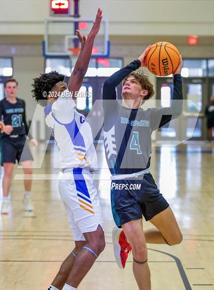 Thumbnail 2 in Rock Springs Christian Academy vs. Creekside Christian Academy (GAPPS 1-AA Semifinals) photogallery.