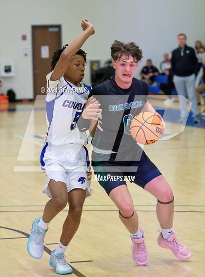 Thumbnail 1 in Rock Springs Christian Academy vs. Creekside Christian Academy (GAPPS 1-AA Semifinals) photogallery.