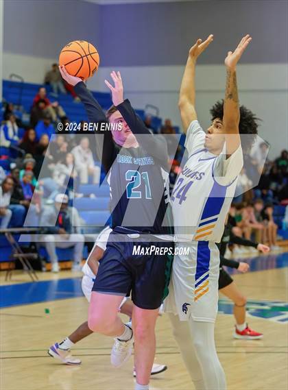 Thumbnail 2 in Rock Springs Christian Academy vs. Creekside Christian Academy (GAPPS 1-AA Semifinals) photogallery.