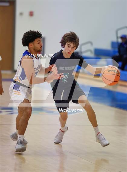 Thumbnail 2 in Rock Springs Christian Academy vs. Creekside Christian Academy (GAPPS 1-AA Semifinals) photogallery.