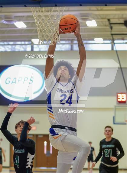 Thumbnail 2 in Rock Springs Christian Academy vs. Creekside Christian Academy (GAPPS 1-AA Semifinals) photogallery.