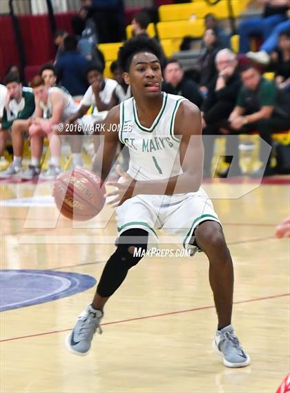 Thumbnail 1 in St. Mary's vs. Mater Dei (Hoophall West Invitational) photogallery.