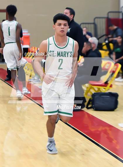 Thumbnail 2 in St. Mary's vs. Mater Dei (Hoophall West Invitational) photogallery.