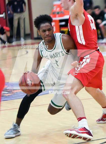 Thumbnail 3 in St. Mary's vs. Mater Dei (Hoophall West Invitational) photogallery.