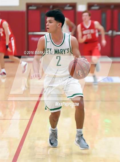 Thumbnail 1 in St. Mary's vs. Mater Dei (Hoophall West Invitational) photogallery.