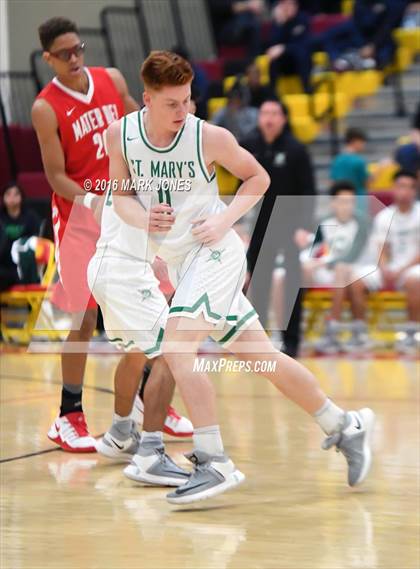 Thumbnail 3 in St. Mary's vs. Mater Dei (Hoophall West Invitational) photogallery.