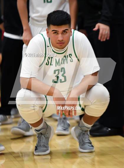 Thumbnail 1 in St. Mary's vs. Mater Dei (Hoophall West Invitational) photogallery.
