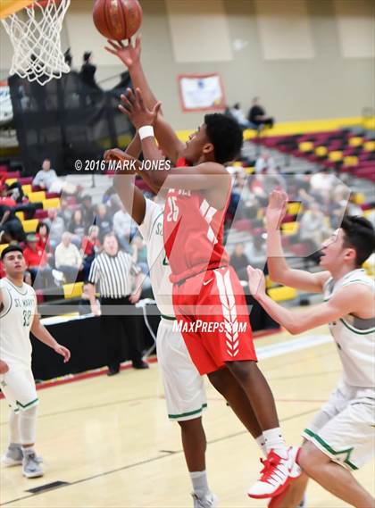 Thumbnail 2 in St. Mary's vs. Mater Dei (Hoophall West Invitational) photogallery.