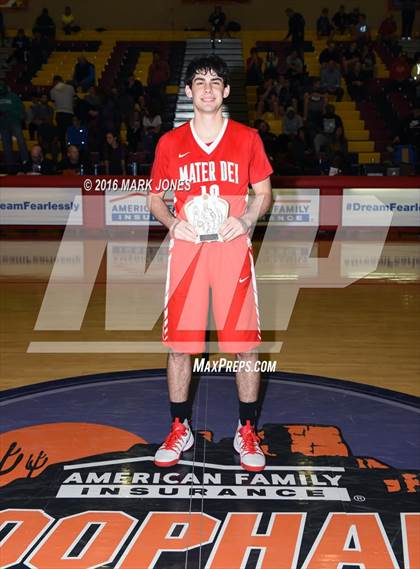Thumbnail 3 in St. Mary's vs. Mater Dei (Hoophall West Invitational) photogallery.