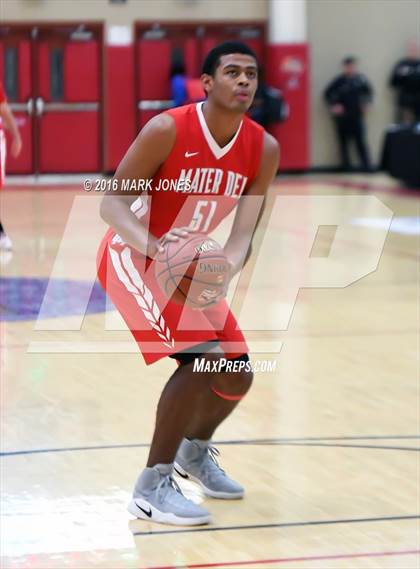 Thumbnail 2 in St. Mary's vs. Mater Dei (Hoophall West Invitational) photogallery.