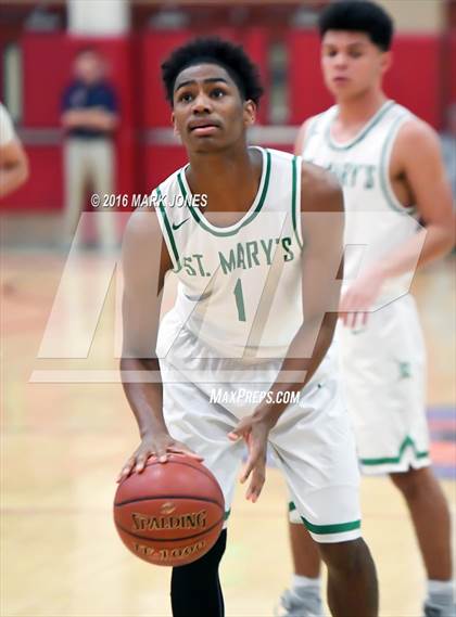 Thumbnail 2 in St. Mary's vs. Mater Dei (Hoophall West Invitational) photogallery.
