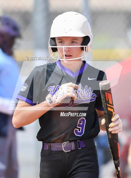 Thumbnail 2 in Arizona College Prep vs. Millennium (West Valley Softball Invitational) photogallery.