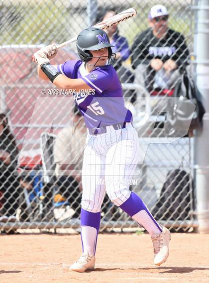 Thumbnail 3 in Arizona College Prep vs. Millennium (West Valley Softball Invitational) photogallery.
