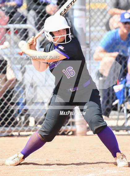 Thumbnail 2 in Arizona College Prep vs. Millennium (West Valley Softball Invitational) photogallery.