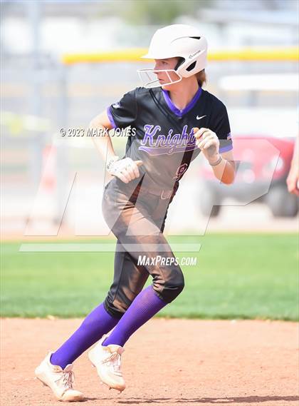 Thumbnail 1 in Arizona College Prep vs. Millennium (West Valley Softball Invitational) photogallery.