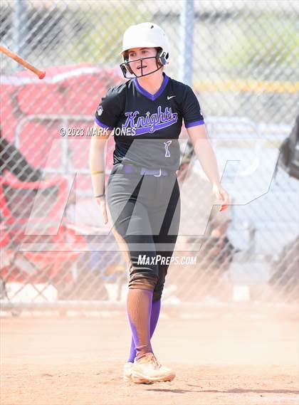 Thumbnail 2 in Arizona College Prep vs. Millennium (West Valley Softball Invitational) photogallery.
