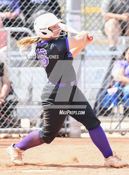 Thumbnail 2 in Arizona College Prep vs. Millennium (West Valley Softball Invitational) photogallery.