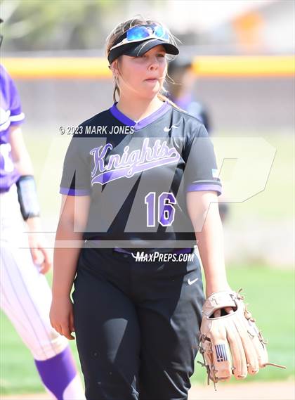 Thumbnail 3 in Arizona College Prep vs. Millennium (West Valley Softball Invitational) photogallery.