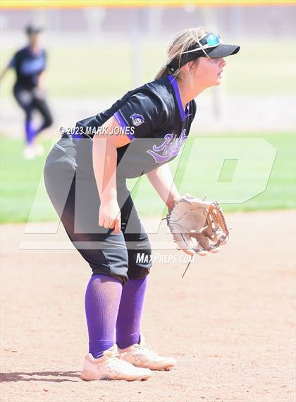 Thumbnail 1 in Arizona College Prep vs. Millennium (West Valley Softball Invitational) photogallery.