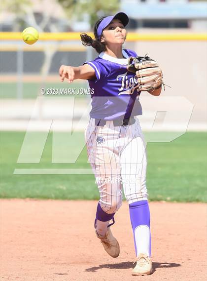 Thumbnail 2 in Arizona College Prep vs. Millennium (West Valley Softball Invitational) photogallery.