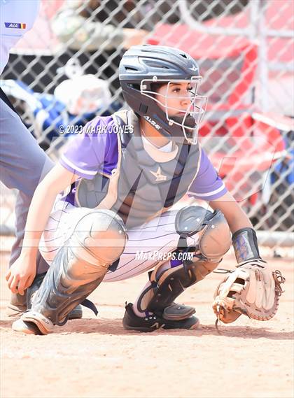 Thumbnail 3 in Arizona College Prep vs. Millennium (West Valley Softball Invitational) photogallery.