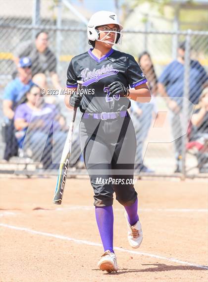 Thumbnail 1 in Arizona College Prep vs. Millennium (West Valley Softball Invitational) photogallery.