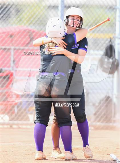 Thumbnail 3 in Arizona College Prep vs. Millennium (West Valley Softball Invitational) photogallery.