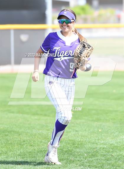 Thumbnail 1 in Arizona College Prep vs. Millennium (West Valley Softball Invitational) photogallery.