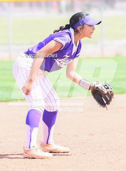 Thumbnail 3 in Arizona College Prep vs. Millennium (West Valley Softball Invitational) photogallery.