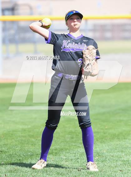 Thumbnail 1 in Arizona College Prep vs. Millennium (West Valley Softball Invitational) photogallery.