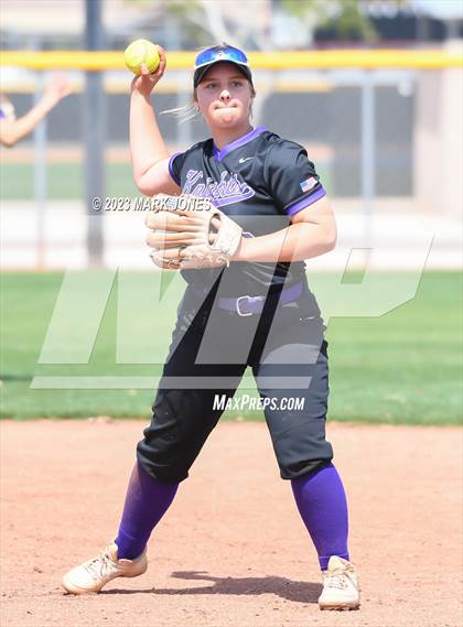 Thumbnail 3 in Arizona College Prep vs. Millennium (West Valley Softball Invitational) photogallery.