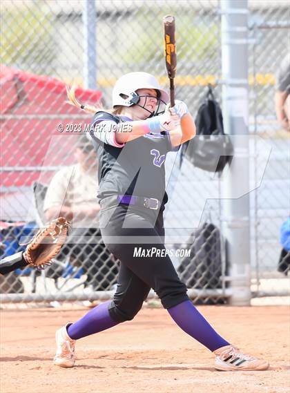 Thumbnail 3 in Arizona College Prep vs. Millennium (West Valley Softball Invitational) photogallery.