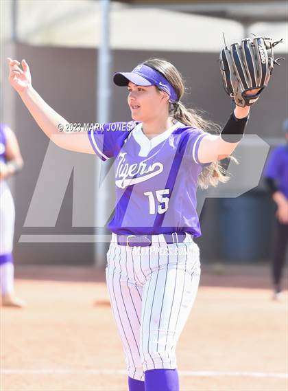Thumbnail 3 in Arizona College Prep vs. Millennium (West Valley Softball Invitational) photogallery.
