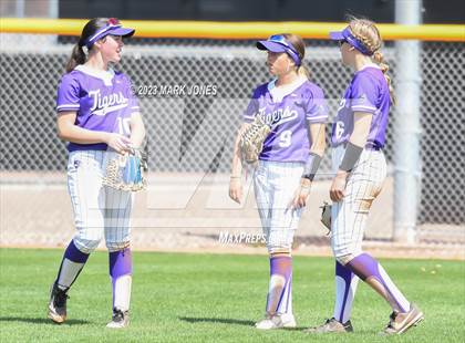 Thumbnail 3 in Arizona College Prep vs. Millennium (West Valley Softball Invitational) photogallery.