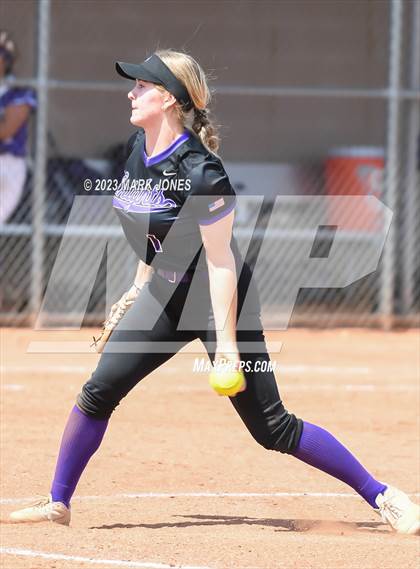 Thumbnail 2 in Arizona College Prep vs. Millennium (West Valley Softball Invitational) photogallery.