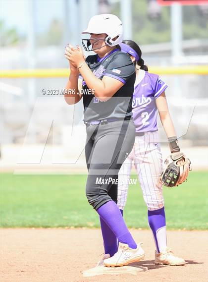 Thumbnail 2 in Arizona College Prep vs. Millennium (West Valley Softball Invitational) photogallery.