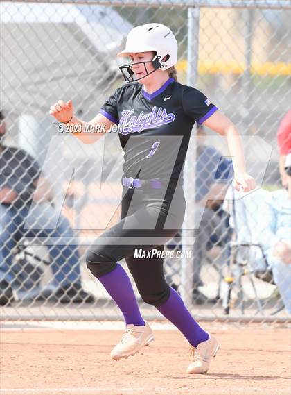 Thumbnail 3 in Arizona College Prep vs. Millennium (West Valley Softball Invitational) photogallery.