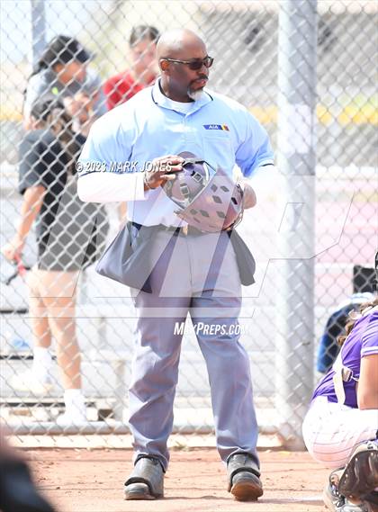 Thumbnail 1 in Arizona College Prep vs. Millennium (West Valley Softball Invitational) photogallery.