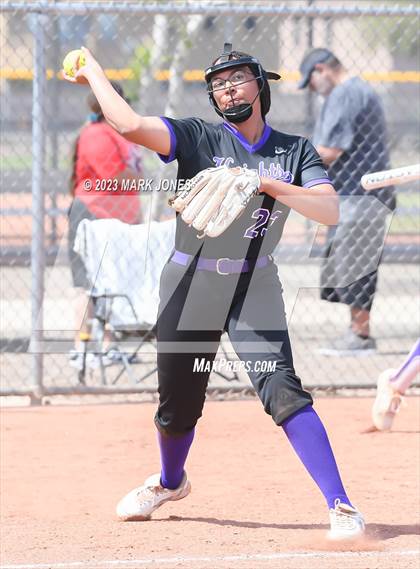 Thumbnail 1 in Arizona College Prep vs. Millennium (West Valley Softball Invitational) photogallery.